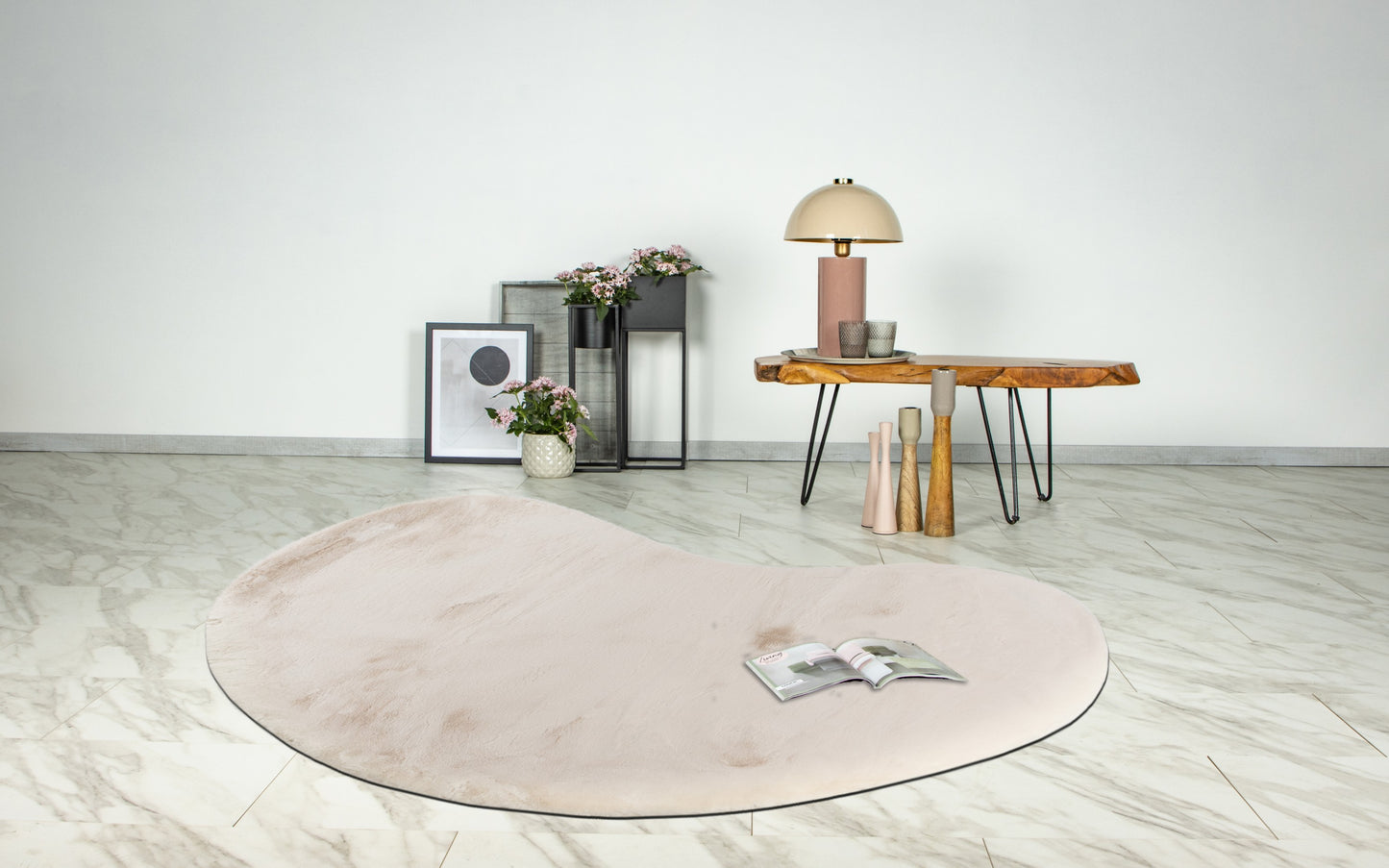 Cloud Organic shape ivoor vloerkleed - Houseofambiance