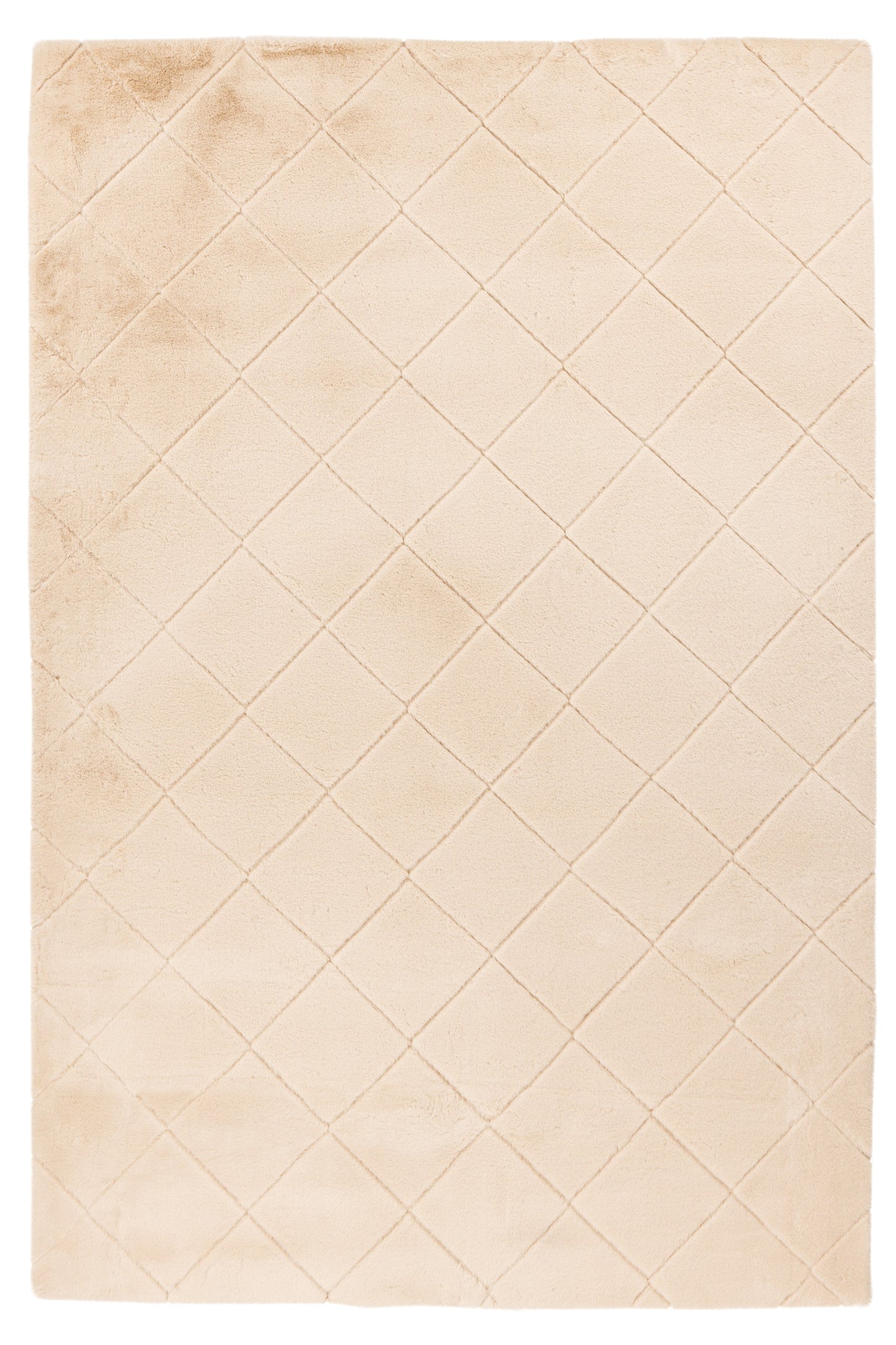 Velvet Grid beige vloerkleed - Houseofambiance