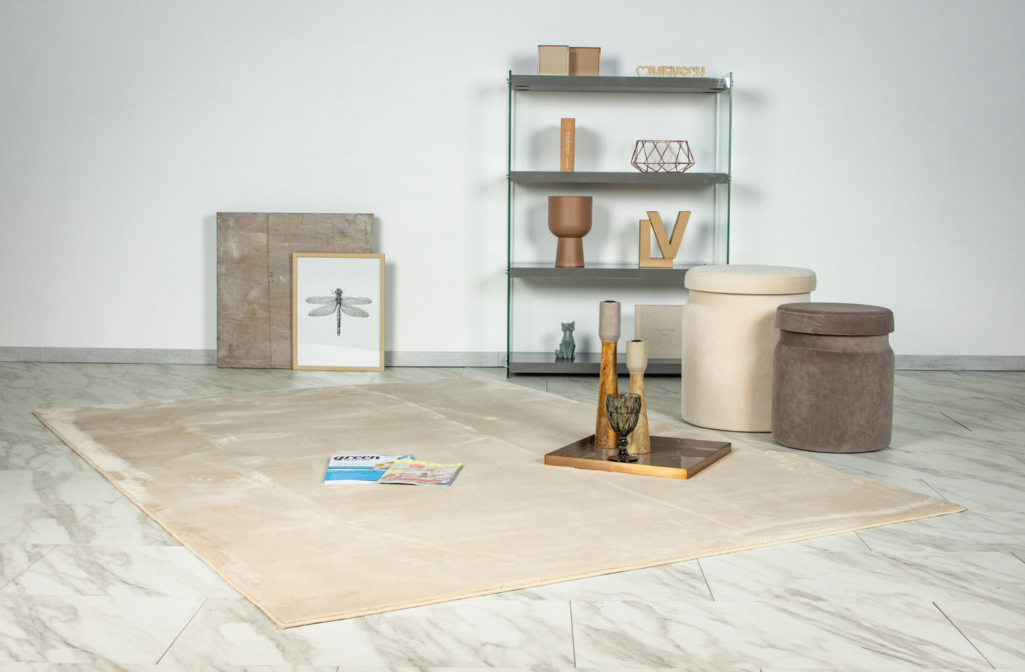 Sense beige vloerkleed - Houseofambiance