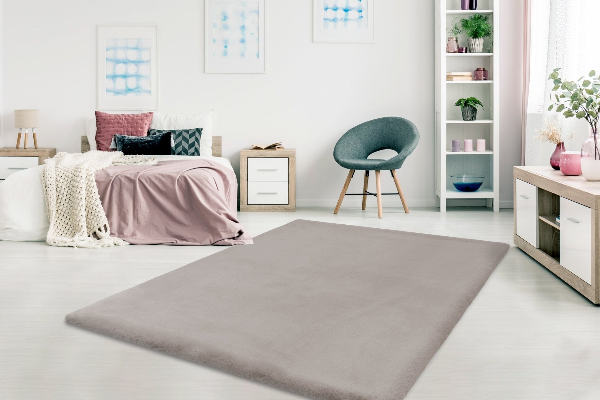 Cloud vloerkleed taupe - Houseofambiance