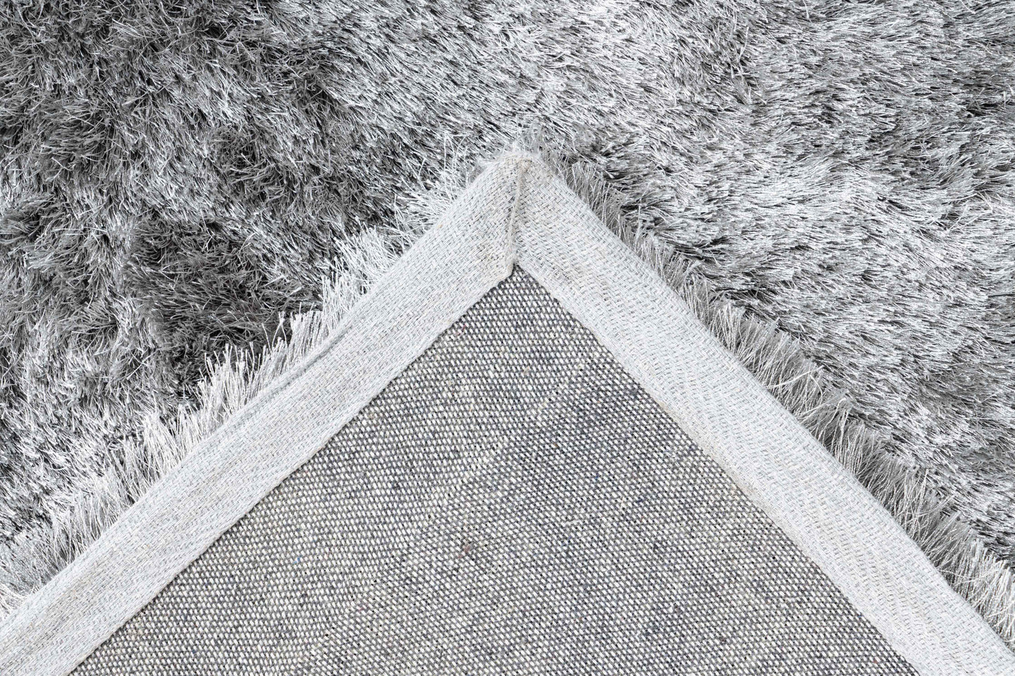 Shaggy vloerkleed zilver - Houseofambiance