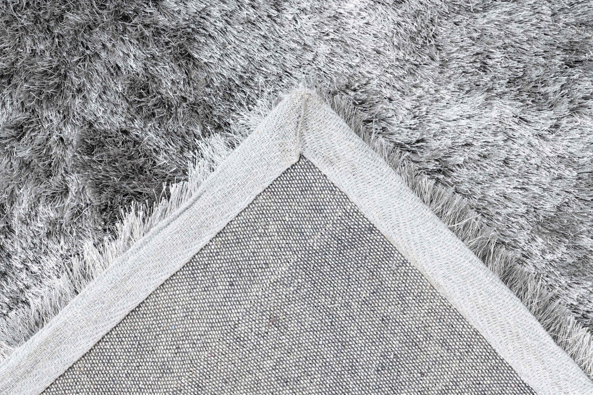 Shaggy vloerkleed zilver - Houseofambiance
