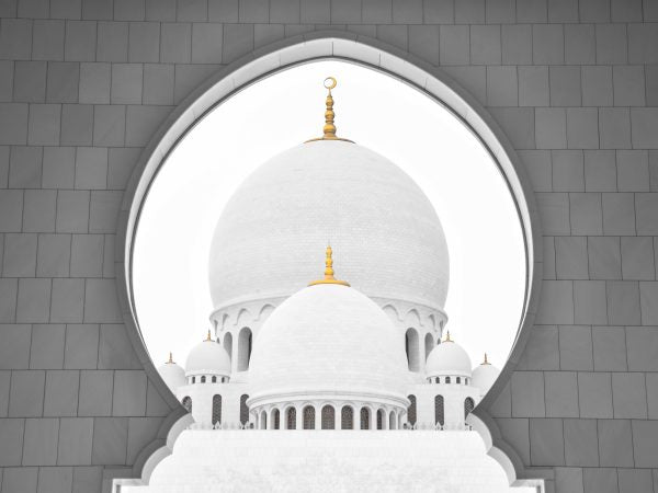Sjeik Zayed Mosque glasschilderij 60 x 80 cm - Houseofambiance