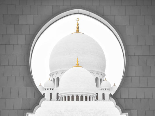 Sjeik Zayed Mosque glasschilderij 60 x 80 cm - Houseofambiance
