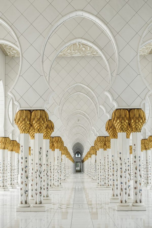 Sjeik Zayed Mosque glasschilderij 60 x 80 cm - Houseofambiance