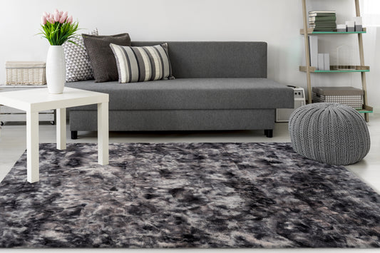 Panda vloerkleed grafiet - Houseofambiance